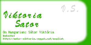 viktoria sator business card