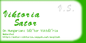 viktoria sator business card